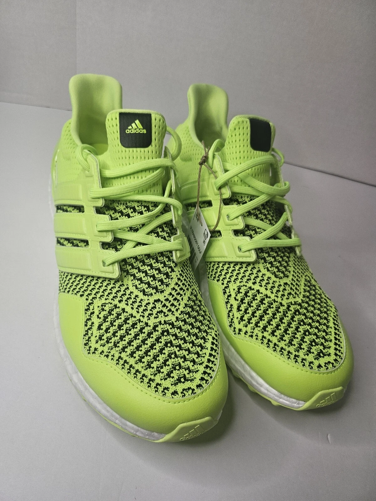 SCARPE DA GOLF ADIDAS 9.5 ULTRABOOST SENZA PUNTE Uomo Lucid Lemon Nero IE2136 NUOVE