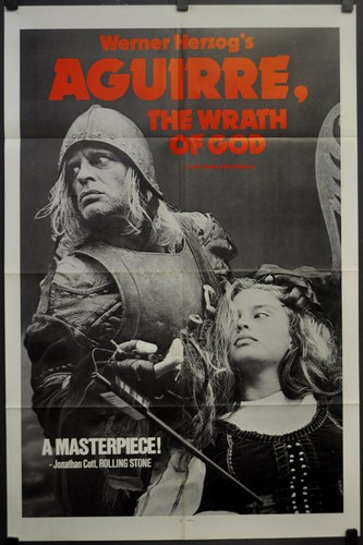 AGUIRRE THE WRATH OF GoD 1977 ORIG 27X41 B MOVIE POSTER KLAUS KINSKI RUY GUERRA