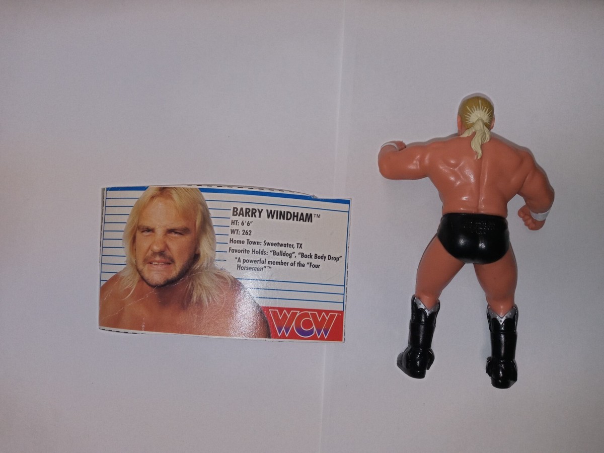 WCW 1990 Galoob Barry Windham Figure with belt WCW Wrestling The