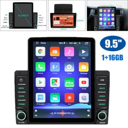Stereo 1GB+16GB Radio 9.5" 2DIN Android 9.1 Wifi Car Head GPS Nav Quad-core Unit - Picture 4 of 10