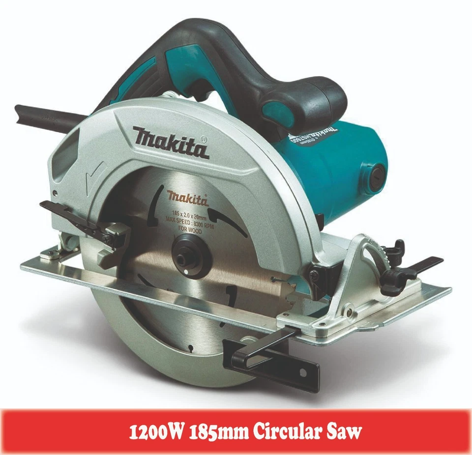1200W Makita Circular Saw 185mm Blade Electric Corded X 2 Wood Cutting Blades - image 2 of 4