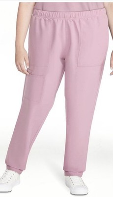 NWT Womens Pink ScrubStar Premium Scrubwear Hybrid Pant Scrub Bottom Size 3X