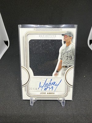 Topps 2022 Definitive Collection Jose Abreu Auto Relic ARC-JAB 22/30 Sox