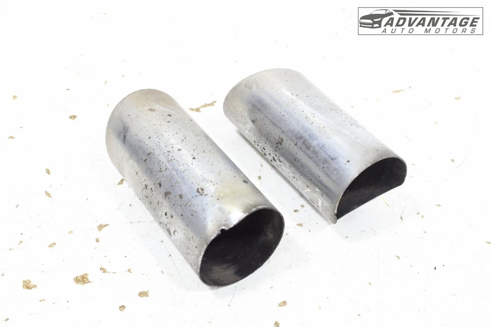 AUDI A3 QUATTRO 2018-2020 escape trasero derecho e izquierdo tubo de escape puntas moldura OEM Foto 4 de 4