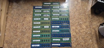 Lot of 21 DDR3 RAM Computer Desktop Memory Samsung, Micron 68GB Total