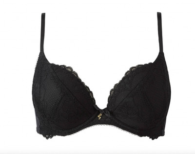 Gossard Superboost Push Up gepolsterter Bügel BH schwarz Spitze Neu mit Etikett Gr. 44 C