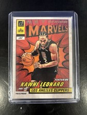 Kawhi Leonard 2021-22 Donruss Net Marvels Press Black Proof Gold Foil #17
