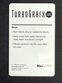 Data East Silent Debuggers TurboGrafx-16 HuCARD Shooter w/ Manual 1991