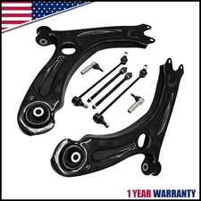 For 2011-18 Volkswagen Jetta 8x Front Lower Control Arms Assembly Sway Bars Kit