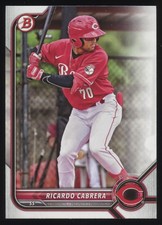 2022 Bowman Draft #BD-139 Ricardo Cabrera  Cincinnati Reds
