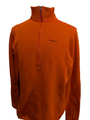 Sweat Polaire Patagonia Polartec Orange Zippé - Homme Taille L - Photo 1/4