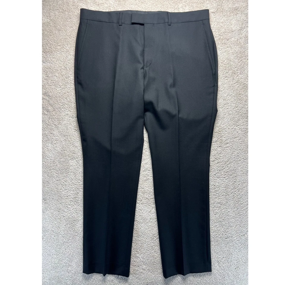 Kenneth Cole Conjunto Traje Lana Negro Blazer 48R y Pantalones 38 x 30 Negocios Informal Foto 2 de 4