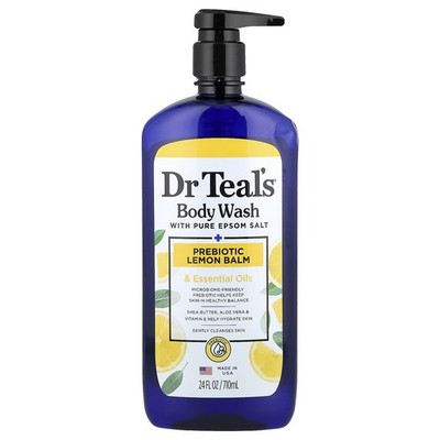 Body Wash With Pure Epsom Salt, Prebiotic Lemon Balm & Essential Oils, 24 fl oz