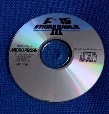 F-15 Strike Eagle III 3 DISC ONLY - PC CD-ROM MS-DOS Microprose 1992