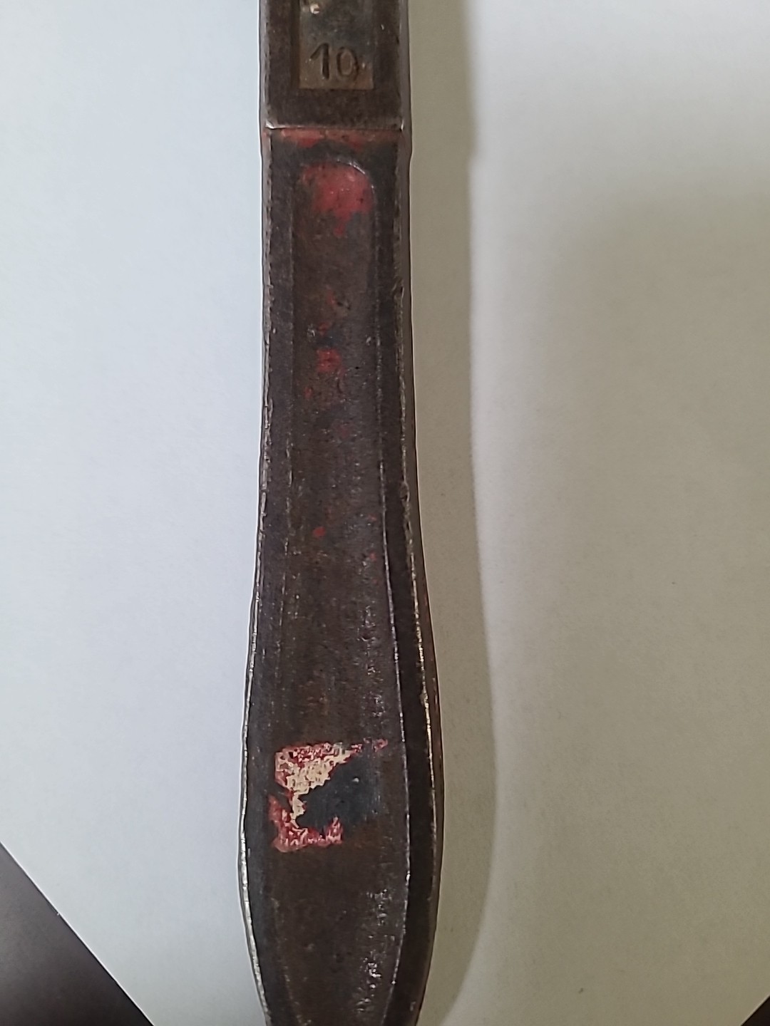 Vintage Drop Forged 10” Wrench unknown manufacturer "drop forged Steel" stamped