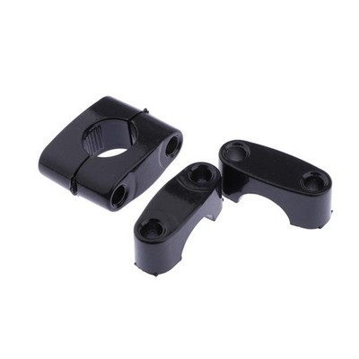 1 Paar 22mm schwarz CNC Alloy Lenker Riser Mount Clamp Adapter Universal