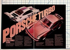 Vintage Porsche Turbo Carrera 935 Martini Racing Car Magazine Ad Print