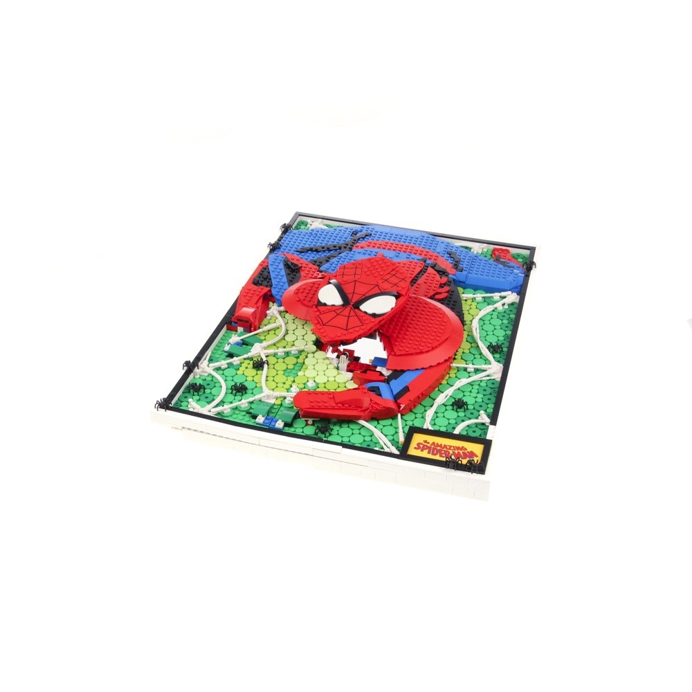 1x LEGO Art Picture Set 31209 The Amazing Spider-Man Incomplete