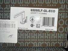 Brizo Levoir 65098LF-GL-ECO Single Lever Handle Bathroom Sink Faucet Popup Drain