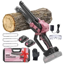 6 Inch Mini Chainsaw Cordless, Birthday Gifts for Women Men Seniors Craftsman...