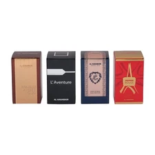 Al Haramain  Set 4×10ml  AMBER OUD GOLD ED + L'AVENTURE + AZLAN OUD BLANCHE