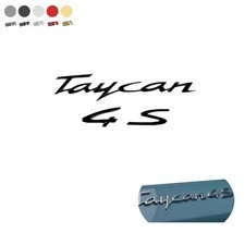 New For Taycan 4 S Letters Rear Badge Liftgate Emblem Deck Lid