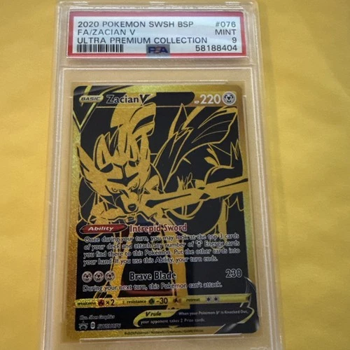 Pokemon SWSH Black Star Promos Zacian V 2020 #SWSH076 PSA 9