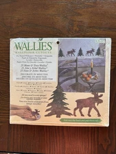 NEW! Wallies 25 Removable Pre-Pasted Wallpaper Cutouts Stickers Moose Trees Wall