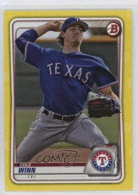 2020 Bowman Prospects Yellow 45/75 Cole Winn #BP-107 s7f