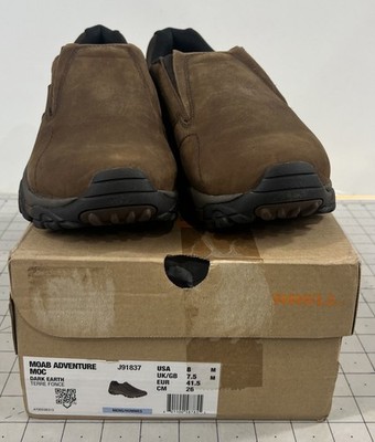 Merrell MOAB Adventure Moc Slip-on Shoes Men\'s Dark Earth Sz. 8 New Merrel-mens-shoes-slip-on-  main image 3