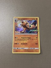 Pokemon TCG 2018 Sun & Moon Forbidden Light Black Star Promo: Lycanroc SM118 LP