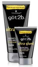 2 Got2b Ultra Glued Invincible Styling Gel 6 Fl Oz 1.25 Fl Oz Xtra Strong Hold