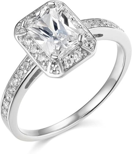 1.85 Ct Radiant Cut Halo Channel Engagement Wedding Solid 14K Yellow Gold Ring - Picture 2 of 4