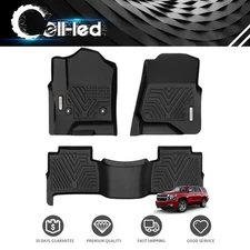 Floor Mats Liner Set For 2015-2020 GMC Yukon/Chevy Tahoe TPE Rubber All Weather