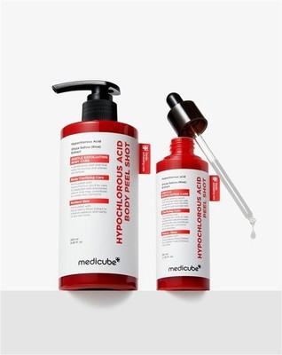 Medicube Hypochlorous Acid Rice Peel Shot Duo For Face & Body | Gentle Exfoliati