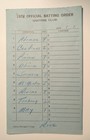 1972 California Angels game-used lineup cards (3) — photo 4