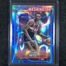 2024-25 Topps Chrome Basketball ELVIN HAYES Base Blue Lava 16/75 #85
