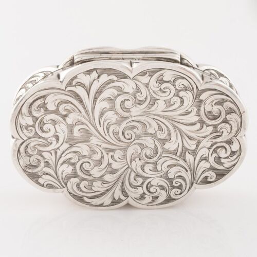 Nathaniel Mills Silver Snuff Box Birmingham 1842 - Picture 6 of 8