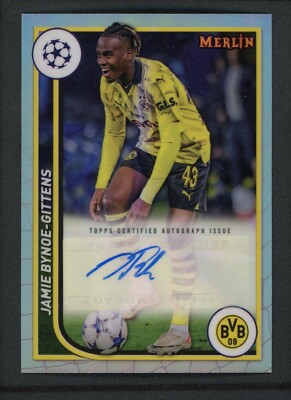 2024 Topps Chrome Jamie Gittens Auto Jamie Bynoe-Gittens #25