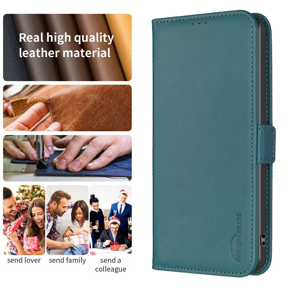 Flip Magnetic Wallet Phone Case For Redmi 10X K40 K60 13C 12C A1 A2 9A Note 8T - Image 4 of 4