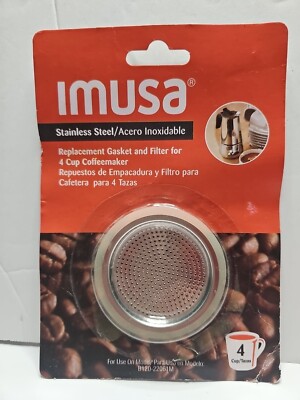 IMUSA Replacement Gasket Filter for 4 Cup Coffeemaker Moka/Espresso Maker