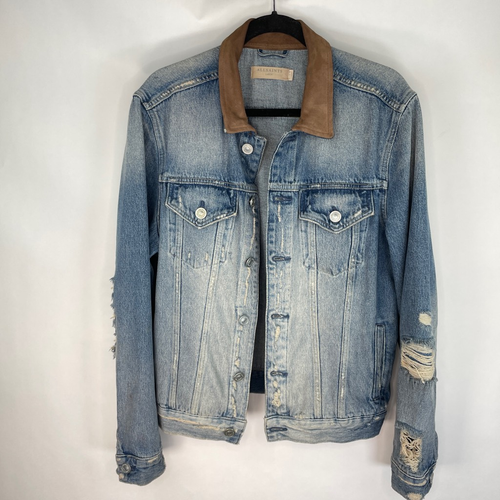 Allsaints Womens Denim Jacket Blue 