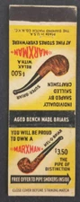 Vintage Marxman Smoking Pipe Tobacco Matchbook Cover
