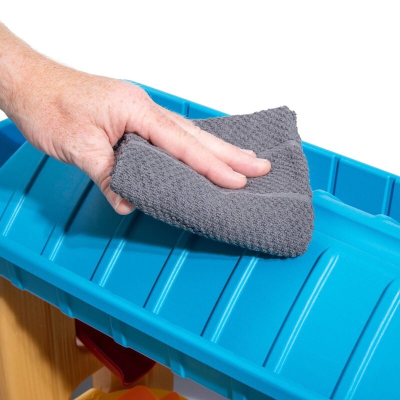 Free!TM Clear Blue Splash Water 4セット Step2 Spill & Splash Seaway Blue Plastic Water Table for