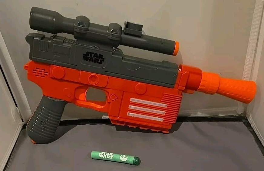 Nerf Glowstrike Star Wars Han Solo Blaster - Orange - Hasbro Disney 2017 Sound