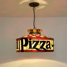 Vintage Pizza Hut Lamp -- Tiffany-Style Light ARRIVES BEFORE XMAS -- NEW!