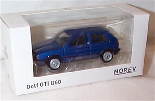 Volkswagen Golf GTI G60 1990 in Metallic Blue 1-43 scale new in box Norev - Picture 2 of 4