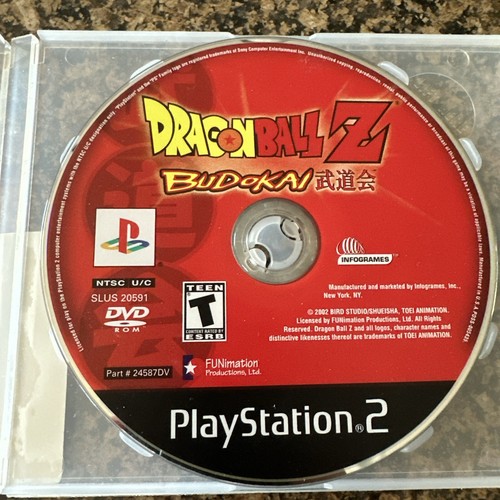 Dragon Ball Z: Budokai (PS2, 2003) Disc Only