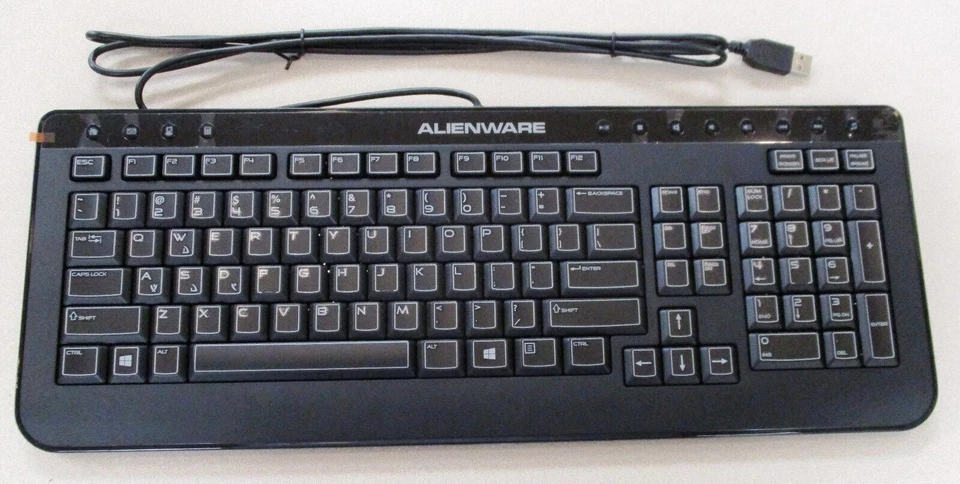 NEW Dell AlienWARE Multimedia Black USB Keyboard 40CM0 SK-8165 - Image 3 of 4