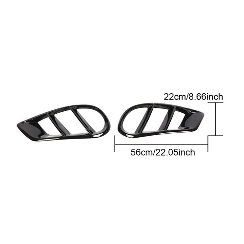 1Pair For Benz W205 C250 C300 Sport C43 LH&RH Front Bumper Fog Light Grill Frame - Bild 7 von 7